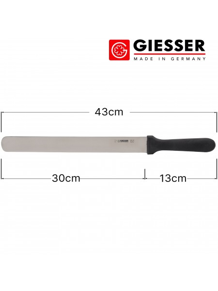 Нож кондитерский профессиональный, 30 см, ручка TPE, Giesser. (8136 30)