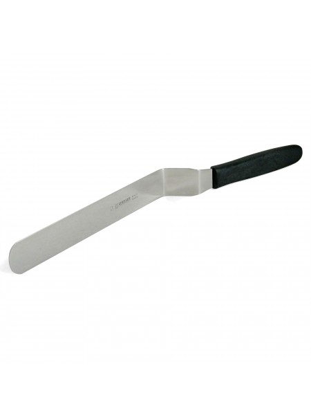 Лопатка поварская, угловая, нержавеющая сталь, рабочая поверхность 21,5х3,5 см, L-38 см, с пластиковой ручкой, Giesser. (8235 26)