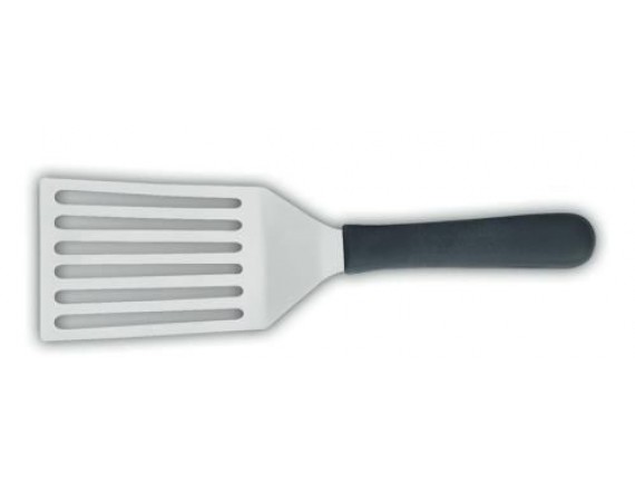 Лопатка кухонная, перфорированная, металлическая, рабочая поверхность 11х8.5 см, L=27.5см, пластиковая ручка, Giesser. (8239 16,5)