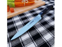 Нож кухонный кованный профессиональный Classic, 10 см, для чистки и фигурной нарезки овощей и фруктов, черная ручка POM, Giesser. (8240 10)