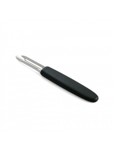 Кухонный нож-экономка, 15 см, двухстороннее лезвие, черная ручка, Giesser. (8249)