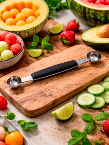 Ложка шато двойная для карвинга, для овощей и фруктов, D 2.2-2.5 см, нерж.сталь, Giesser. (8252)