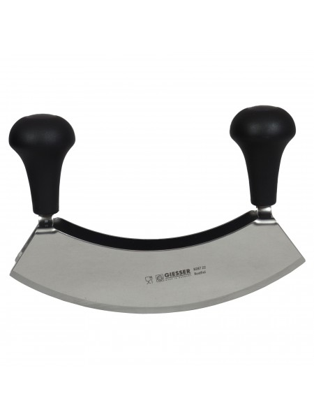 Двойной двуручный нож для рубки и шинковки овощей и фруктов, 22 см, ручка пп, Giesser. (8287 22)