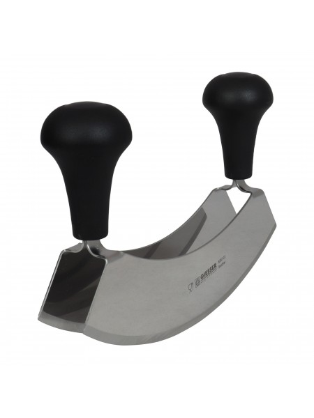 Двойной двуручный нож для рубки и шинковки овощей и фруктов, 22 см, ручка пп, Giesser. (8287 22)