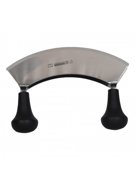 Двойной двуручный нож для рубки и шинковки овощей и фруктов, 22 см, ручка пп, Giesser. (8287 22)