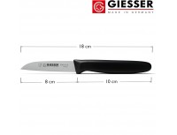 Нож кухонный профессиональный 8 см, для чистки и фигурной нарезки овощей и фруктов, ручка п/п, Giesser. (8305 sp 8,0)