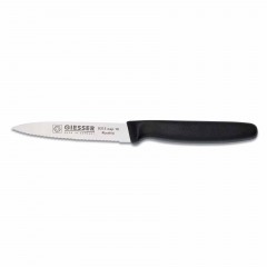 Нож кухонный профессиональный 10 см, с волнистым лезвием, для чистки и фигурной нарезки овощей и фруктов, ручка п/п, Giesser. (8315 wsp 10)