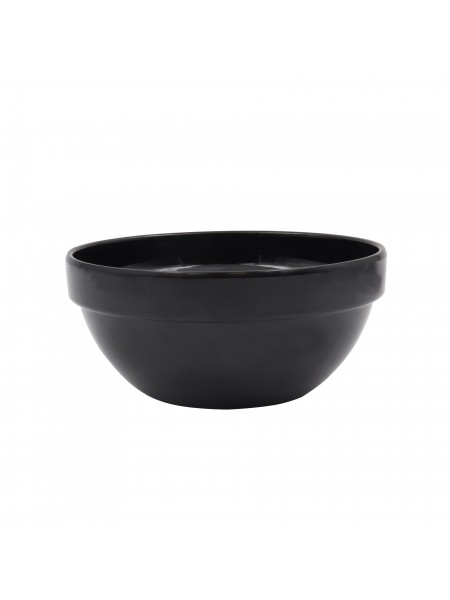 Салатник 14х6 см, 0,5 л, для выкладки продуктов на витрине, цвет черный, APS. (83701)