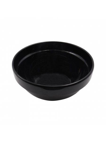 Салатник 14х6 см, 0,5 л, для выкладки продуктов на витрине, цвет черный, APS. (83701)