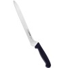 Кухонный нож для нарезки хлеба с зубчатым лезвием, 23 см, ручка TPE черная, Giesser. (8375 w 23)