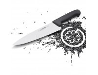 Профессиональный поварской шеф нож, 20 см, ручка TPE черная, Giesser. (8455 20)