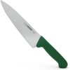 Профессиональный поварской шеф нож, 20 см, ручка TPE зеленая, Giesser. (8455 20 gr)
