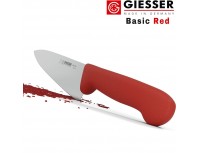 Профессиональный поварской шеф нож, 20 см, ручка TPE красная, Giesser. (8455 20 r)
