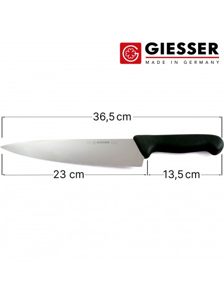 Профессиональный поварской шеф нож, 23 см, ручка TPE, Giesser. (8455 23)