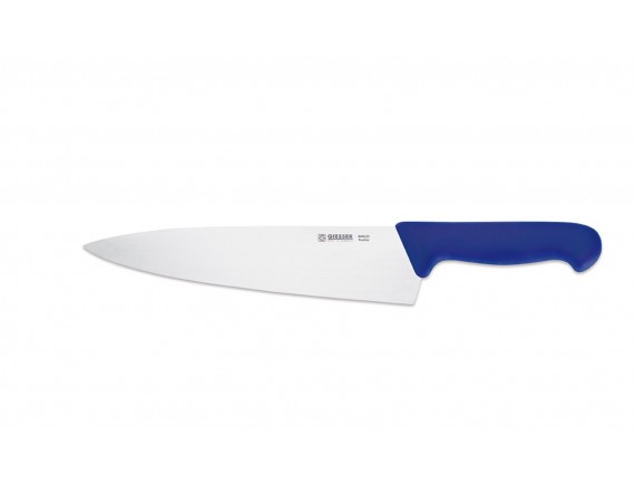 Профессиональный поварской шеф нож, 23 см, ручка TPE синяя, Giesser. (8455 23 b)