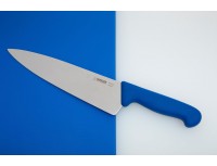 Профессиональный поварской шеф нож, 23 см, ручка TPE синяя, Giesser. (8455 23 b)