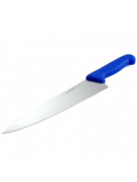 Профессиональный поварской шеф нож, 23 см, ручка TPE синяя, Giesser. (8455 23 b)