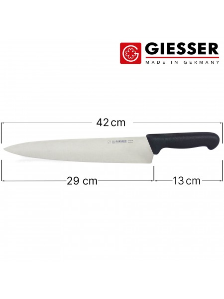 Профессиональный поварской шеф нож, 29 см, ручка TPE, Giesser. (8455 29)