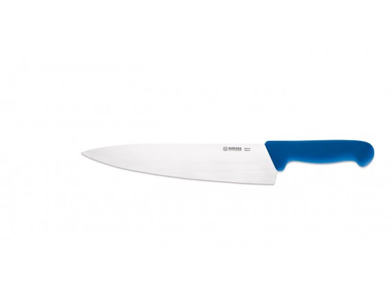 Профессиональный поварской шеф нож, 29 см, ручка TPE синяя, Giesser. (8455 29 b)