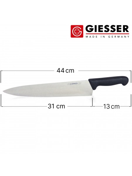 Профессиональный поварской шеф нож, 31 см, ручка TPE, Giesser. (8455 31)