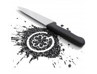 Узкий профессиональный поварской шеф нож, 16 см, ручка TPE, Giesser. (8456 16)