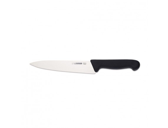 Узкий профессиональный поварской шеф нож, 18 см, ручка TPE черная, Giesser. (8456 18)