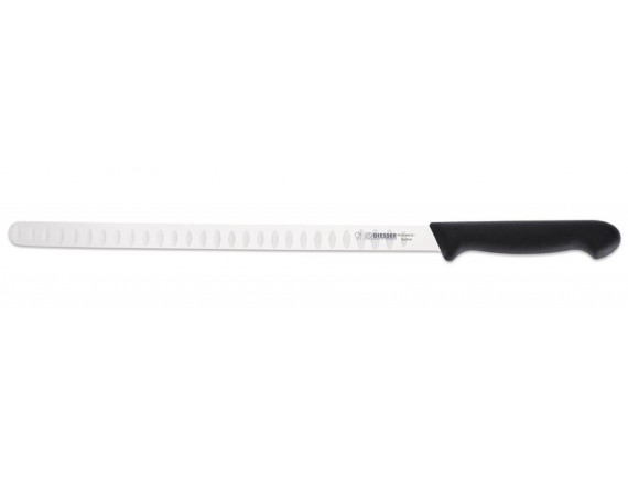 Нож для разделки лосося профессиональный, 31 см, лезвие с желобками, ручка TPE, Giesser. (8475 wwl 31)