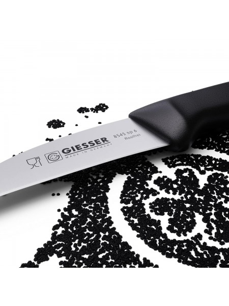 Профессиональный поварской нож для карвинга - нож коготь, 6 см, ручка пп, Giesser. (8545 sp 6)