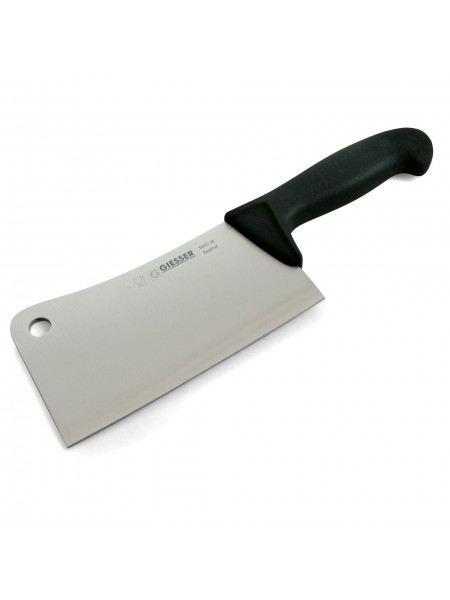 Профессиональный мясной топор для рубки мяса и костей, 18 см, ручка TPE, Giesser. (886655 18)