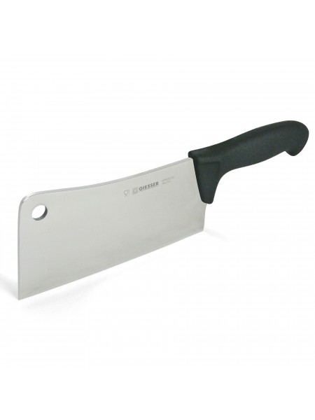 Профессиональный мясной топор для рубки мяса и костей, 20 см, ручка TPE, Giesser. (886655 20)