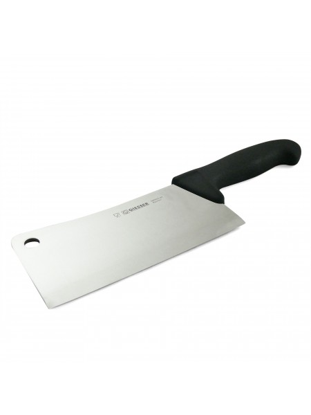 Профессиональный мясной топор для рубки мяса и костей, 20 см, ручка TPE, Giesser. (886655 20)