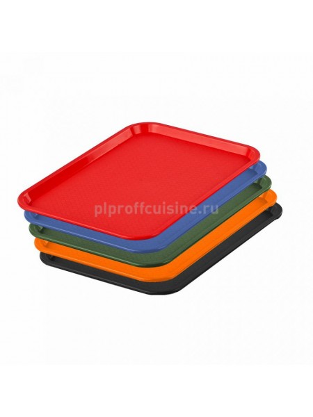 Поднос серый «P.L.-Bar Ware» прямоугольный пластиковый черный 445*345*23, Proff Cuisine. (90001001)