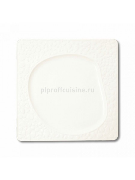 Тарелка квадратная 30*30 cм «Organic - Venezia» Kunst Werk «Black Label», Proff Cuisine. (91623101)