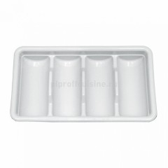 Подставка для столовых приборов, пластиковая 4 отд, 53х32х9,5см, Proff Cuisine. (92001001)