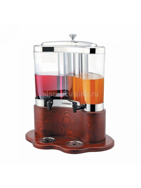 Диспенсер сервировочный для соков, молока и т.д.. (2 колбы по 5 л), Proff Cuisine. (92001045)