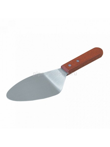 Лопатка кухонная металлическая «Proff Chef Line» с деревянной ручкой овал, L=11.5, Proff Cuisine. (92001061)