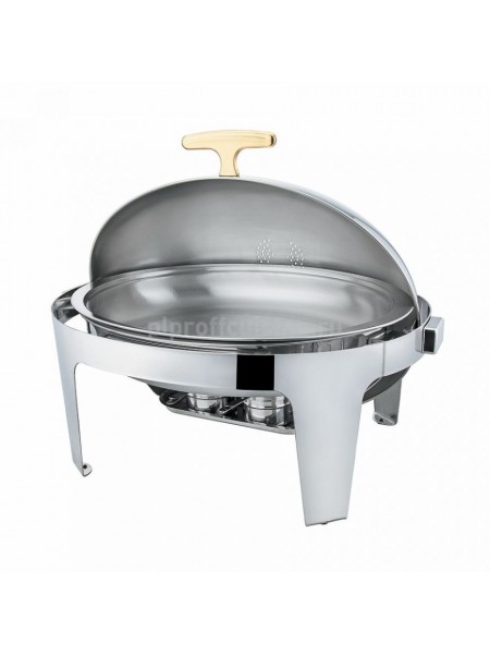 Мармит сервировочный овальный с крышкой «ролл-топ» «Sunnex» 9 л., 70х53х32 см., Proff Cuisine (92001099)