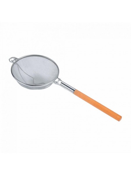 Дуршлаг большой кухонный металлический с деревянной ручкой, D=30cм, Proff Cuisine. (92001160)