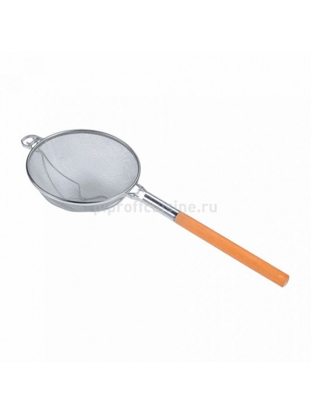 Дуршлаг большой кухонный металлический с деревянной ручкой, D=36см, Proff Cuisine. (92001162)