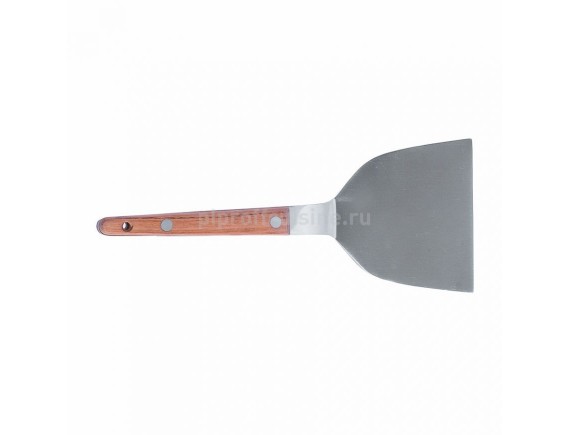 Лопатка для тепаньяки металлическая «Proff Chef Line» с деревянной ручкой, L=9х10.5 см, Proff Cuisine. (92001316)