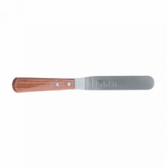 Нож-лопатка кондитерская, металлическая с деревянной ручкой, L=10 см, Proff Cuisine. (92001332) (92001332)