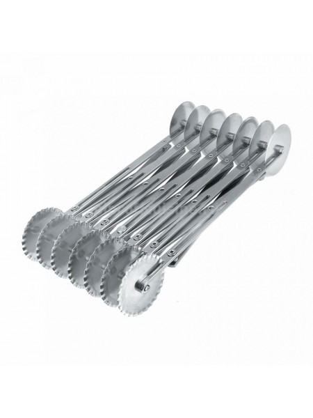 Нож роликовый двухсторонний для резки теста, раздвижной, 14 лезвий, нерж.сталь, Proff Cuisine. (94001018)