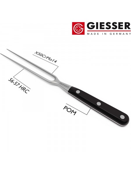 Вилка поварская для мяса транжирная, L зубцов 15 см, L общая 29,5 см, клепанная усоверш.ручка, Giesser. (9410 p 18)