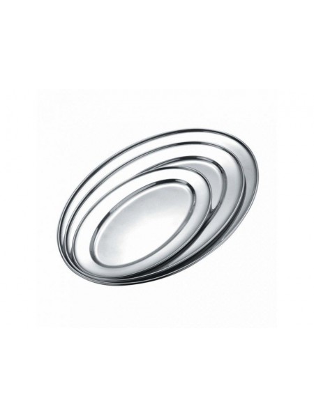 Сервировочное блюдо металлическое овальное, 40 cм- Sun, Proff Cuisine. (95001021)