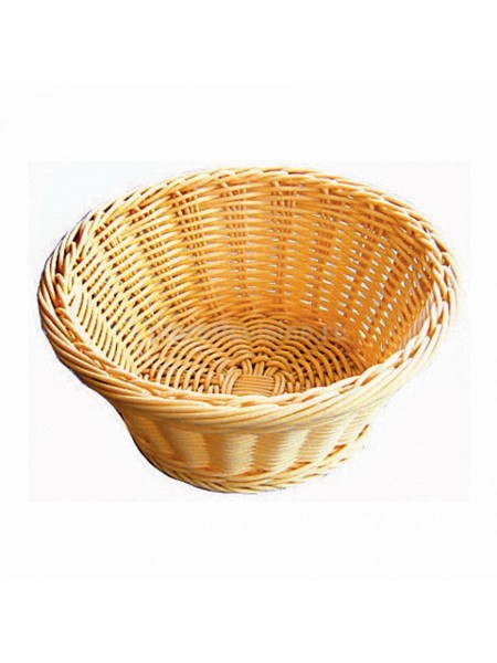 Круглая хлебница плетеная, цвет бежевый d=18.5.h=7.5 cм «ProHotel», полиротанг, Proff Cuisine. (95001091)