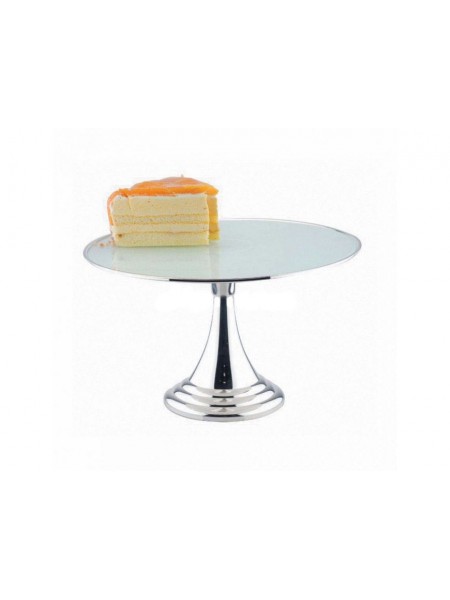 Подставка для торта крутящаяся, «REGENT» на ножке, нержавеющая сталь, D-30 Н-17 см, Proff Cuisine. (95001133)