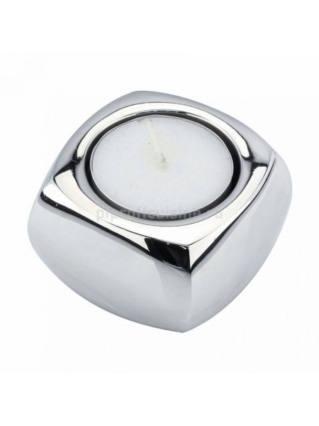 Подсвечник на стол, для чайной свечи, сервировочный, «REGENT» (5.7x5.7h=4.5 см, нержавеющая сталь), Proff Cuisine. (95001143)