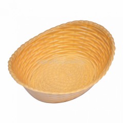 Овальная хлебница плетеная из полиротанга, цвет бежевый 210x165x68 LQ, Proff Cuisine. (95001272)