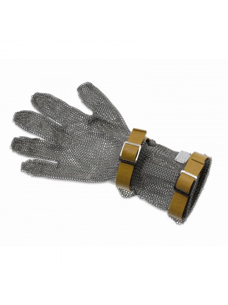 Кольчужная перчатка для разделки мяса, с манжетой 8 см, нержавеющая сталь, размер XXS, Euroflex. (9590 08 br)