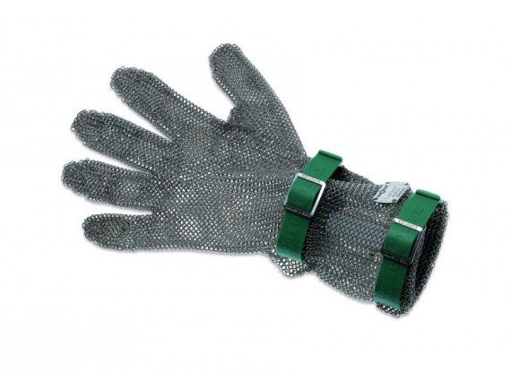Кольчужная перчатка для разделки мяса, с манжетой 8 см, нержавеющая сталь, размер XS, Euroflex. (9590 08 gr)